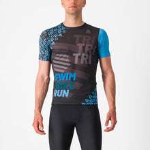 Laden Sie das Bild in den Galerie-Viewer, Castelli/DTU Laufshirt Herren - Schwarz/Blau