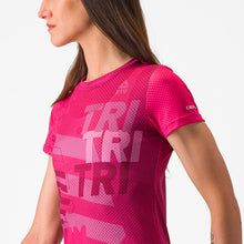 Laden Sie das Bild in den Galerie-Viewer, Castelli/DTU Laufshirt Damen - Berry