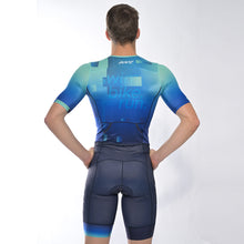 Laden Sie das Bild in den Galerie-Viewer, Zoot/DTU Triathloneinteiler Aero Full Zip "Tri Earth (Ocean)" Herren