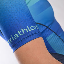 Laden Sie das Bild in den Galerie-Viewer, Zoot/DTU Triathloneinteiler Aero Full Zip "Tri Earth (Ocean)" Damen