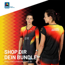 Laden Sie das Bild in den Galerie-Viewer, Zoot/DTU Triathloneinteiler Aero Full Zip Damen