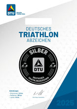 Laden Sie das Bild in den Galerie-Viewer, Deutsches Triathlonabzeichen Silber (digital)