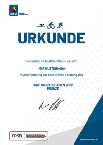 Deutsches Triathlonabzeichen Gold