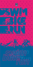 Laden Sie das Bild in den Galerie-Viewer, DTU Handtuch SwimBikeRun - Pink