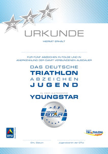 Deutsches Triathlonabzeichen Jugend YOUNGSTAR