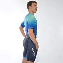 Laden Sie das Bild in den Galerie-Viewer, Zoot/DTU Triathloneinteiler Aero Full Zip "Tri Earth (Ocean)" Herren

