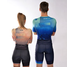 Laden Sie das Bild in den Galerie-Viewer, Zoot/DTU Triathloneinteiler Aero Full Zip "Tri Earth (Ocean)" Herren
