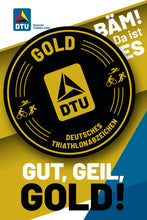 Laden Sie das Bild in den Galerie-Viewer, Deutsches Triathlonabzeichen Gold (digital)
