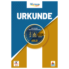 Laden Sie das Bild in den Galerie-Viewer, Deutsches Triathlonabzeichen Jugend Gold
