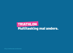 Triathlon Postkarte "Multitasking mal anders."