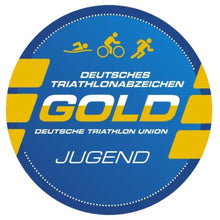 Laden Sie das Bild in den Galerie-Viewer, Deutsches Triathlonabzeichen Jugend Gold
