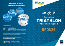 Laden Sie das Bild in den Galerie-Viewer, Deutsches Triathlonabzeichen Jugend Bronze
